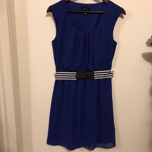 Blue tank top party dress